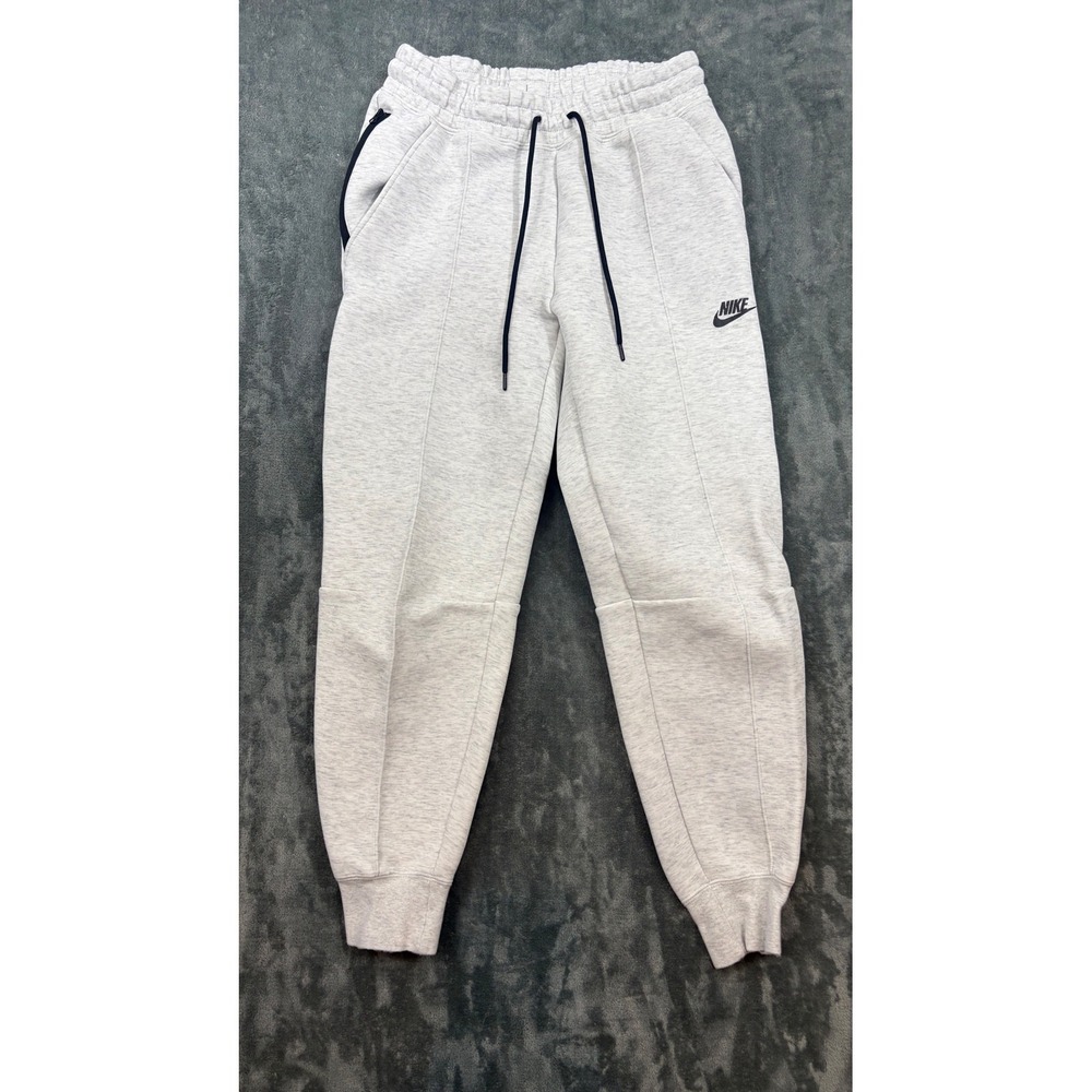 Nike Tech Fleece Joggers Mens S Grey Good Tapered Cuffed Sweatpants FB8330-013